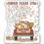 カボチャ狩りクルー シール (正面)