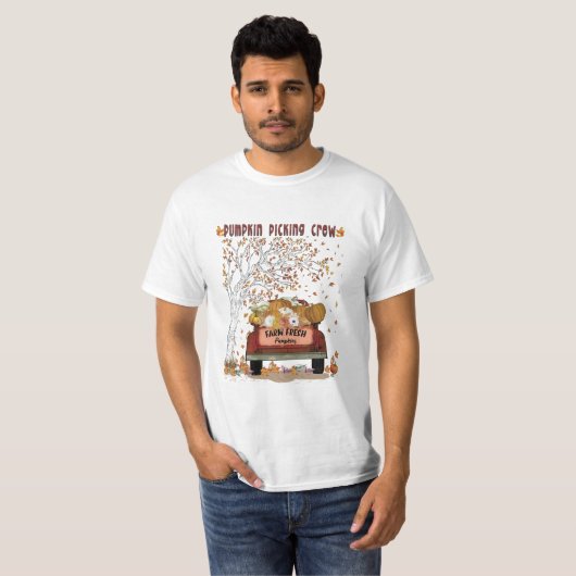 カボチャ狩りクルー Tシャツ (正面フル)