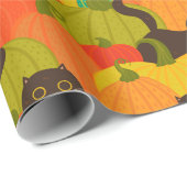 カボチャ猫の包装紙 ラッピングペーパー (ロールコーナー)