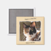 カボチャ猫ハピネス磁石 マグネット (正面/裏面)