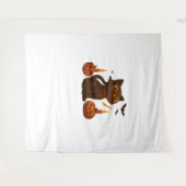 カボチャ猫ハロウィーンギフト特大T市 タペストリー (正面(横))