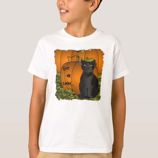 カボチャ猫 Tシャツ (正面)