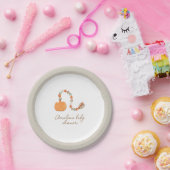 カボチャ玩具ベビーシャワーカスタム ペーパープレート (パーティー)