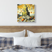 カボチャ現金 キャンバスプリント (インサイチュ (寝室))