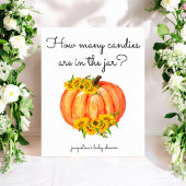 カボチャ瓶の中のキャンディーの数 ポスター