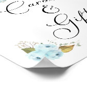 カボチャ男の子のシャワーカードとギフトサイン ポスター (角)