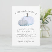 カボチャ男の子の赤ちゃんシャワー 招待状 (スタンド正面)