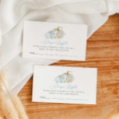 カボチャ男の子ベビーシャワーおむつラッフルチケット エンクロージャーカード