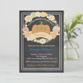 カボチャ男の赤ちゃんのシャワーの招待状 招待状 (スタンド正面)