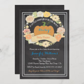 カボチャ男の赤ちゃんのシャワーの招待状 招待状 (正面/裏面)