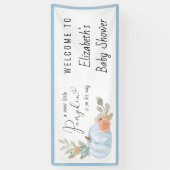 カボチャ男の赤ちゃんシャワーウェルカム 横断幕 (縦)