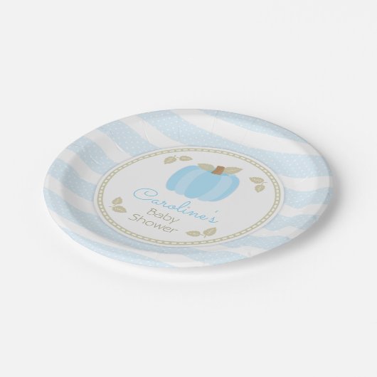 カボチャ男の赤ちゃんシャワー紙プレート ペーパープレート (アングル)