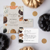 カボチャ男女兼用のブックリクエスト赤ちゃんシャワー エンクロージャーカード