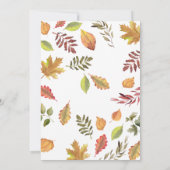 カボチャ男女兼用の赤ちゃんシャワー 招待状 (裏面)