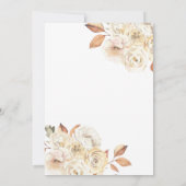 カボチャ男女兼用ユーカリ赤ちゃんシャワー秋 招待状 (裏面)