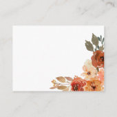 カボチャ男女兼用赤ちゃんシャワーおむつラッフル エンクロージャーカード (裏面)