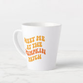 カボチャ畑で会う カフェラテマグ (左アングル)