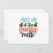 カボチャ畑で会う ポストカード (正面/裏面)
