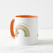 カボチャ畑で会う |秋の虹 マグカップ (正面左)