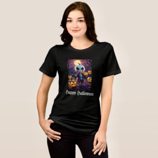 カボチャ畑のスケルトンの仲間 トライブレンドＴシャツ
