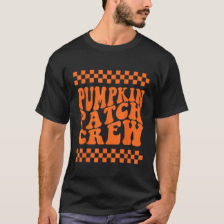 カボチャ畑の仲間たち おそろい ファミリー レトロ ハロウィン Tシャツ