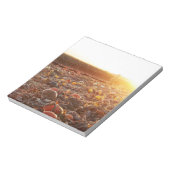 カボチャ畑の夕焼けC ノートパッド (回転)