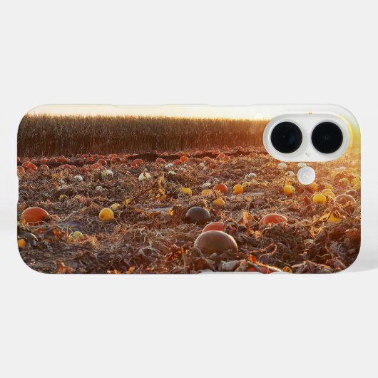 カボチャ畑の夕焼けC Case-Mate iPhoneケース (裏面 (横))