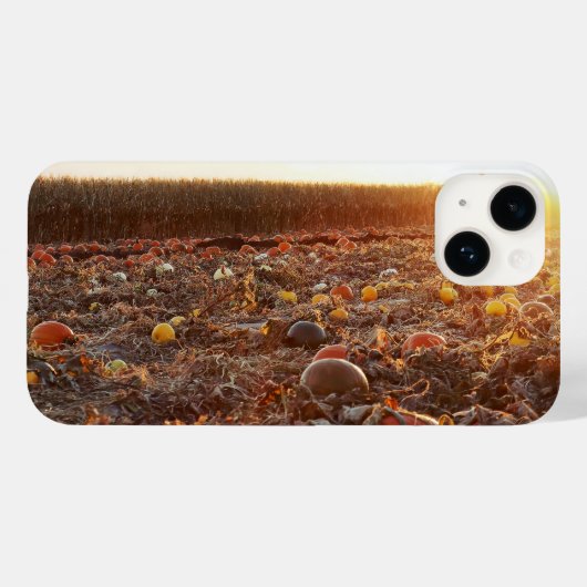 カボチャ畑の夕焼けC Case-Mate iPhoneケース (裏面 (横))