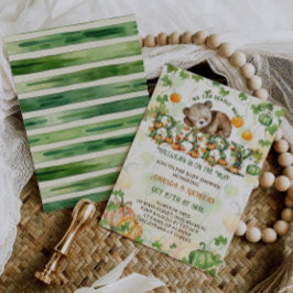 カボチャ真珠の待ち赤ちゃんシャワー 招待状