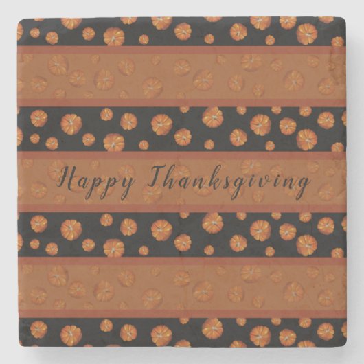 カボチャ石コースター ストーンコースター (正面)