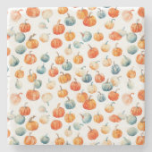 カボチャ石コースター ストーンコースター (正面)