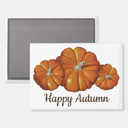 カボチャ磁石 マグネット (正面/裏面)