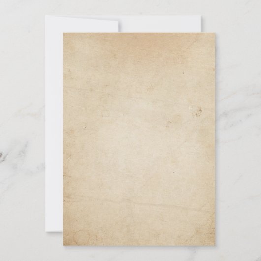 カボチャ秋のベビーシャワーの招待状の素朴なヴィンテージ 招待状 (裏面)