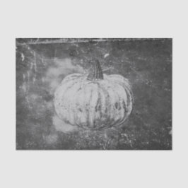 カボチャ秋のヴィンテージ白黒のテクスチャ 薄葉紙