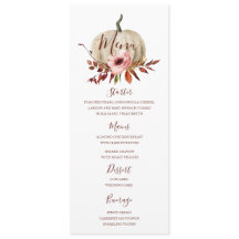 カボチャ秋の夕食メニューテンプレート