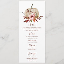 カボチャ秋の夕食メニューテンプレート メニュー