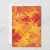 カボチャ秋の最初誕生日の金ゴールドのグリッター 招待状 (裏面)