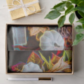 カボチャ秋の白いオレンジ白熱［赤熱］光を放つ 薄葉紙 (ギフト)