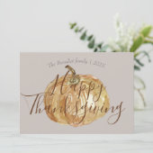 カボチャ秋の紅葉幸せな感謝祭 シーズンカード (スタンド正面)