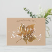 カボチャ秋の紅葉幸せな感謝祭 シーズンカード (スタンド正面)