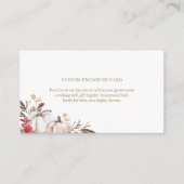 カボチャ秋の結婚式カスタムエンクロージャカード エンクロージャーカード (正面)