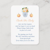 カボチャ秋の花が本の赤ちゃんシャワーをもたらす エンクロージャーカード (正面)