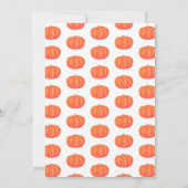 カボチャ秋の葉のフレンドリディナー 招待状 (裏面)