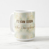 カボチャ秋の葉糸の季節 コーヒーマグカップ (正面左)