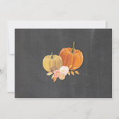 カボチャ秋の誕生会年齢の招待 招待状 (裏面)