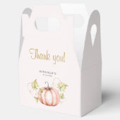 カボチャ秋の赤ちゃんシャワーお願いボックス フェイバーボックス (オープン)