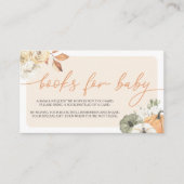 カボチャ秋の赤ちゃんシャワーベビー エンクロージャーカード (正面)