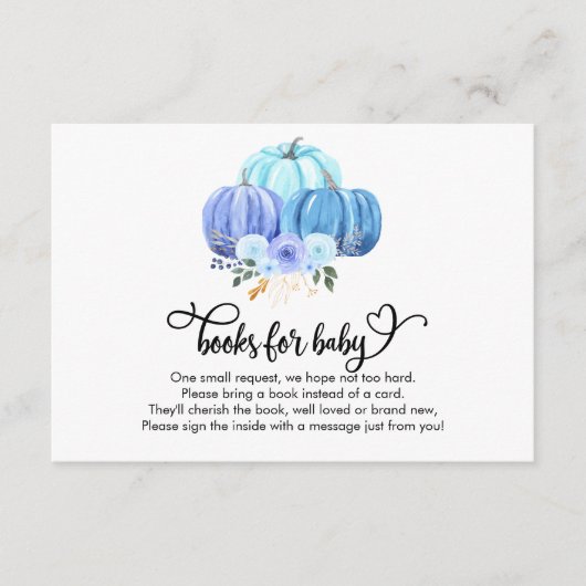 カボチャ秋の赤ちゃんシャワー |ベビー エンクロージャーカード (正面)