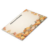 カボチャ秋をテーマにした ノートパッド (アングル)