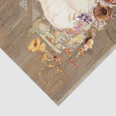 カボチャ秋オレンジフローラマッシュルームデクページアート 薄葉紙 (詳細)